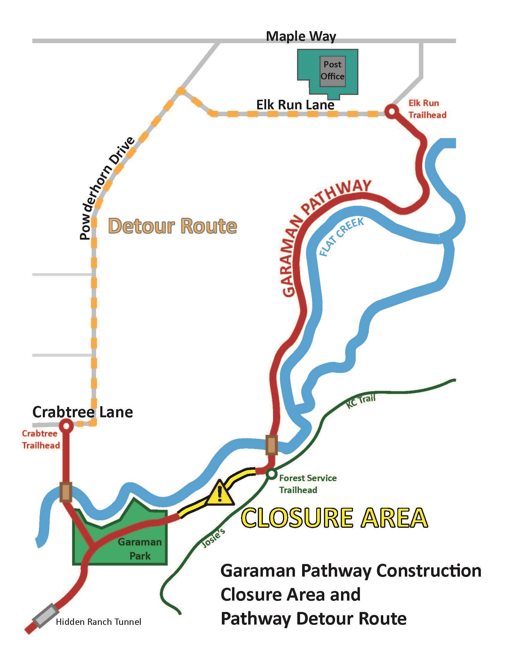 Garaman Flood Mitigation - Detour Map - no loc - 20180822opt