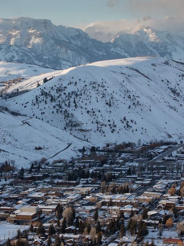 Center for the Arts from High Winter Cool Clouds