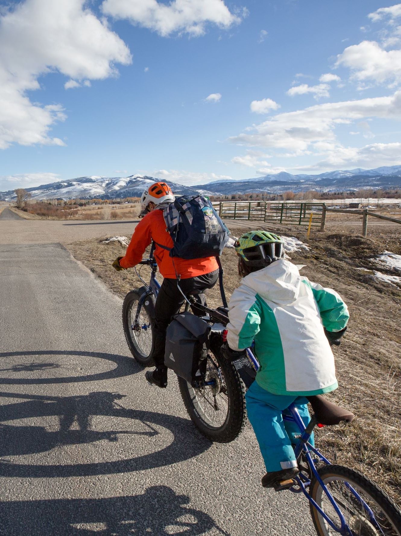 Bike Path North with some snow