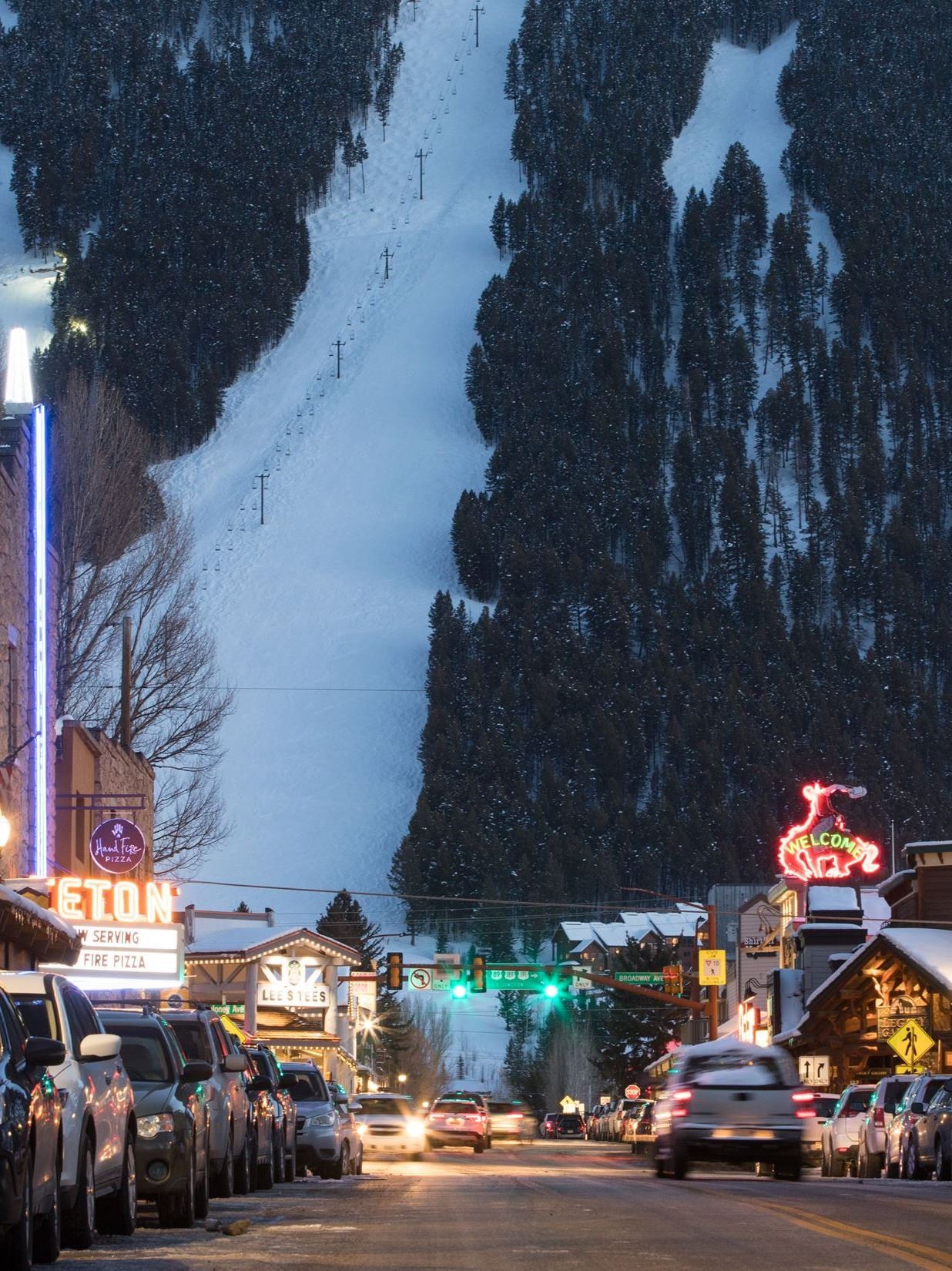 Cowboy bar down broadway