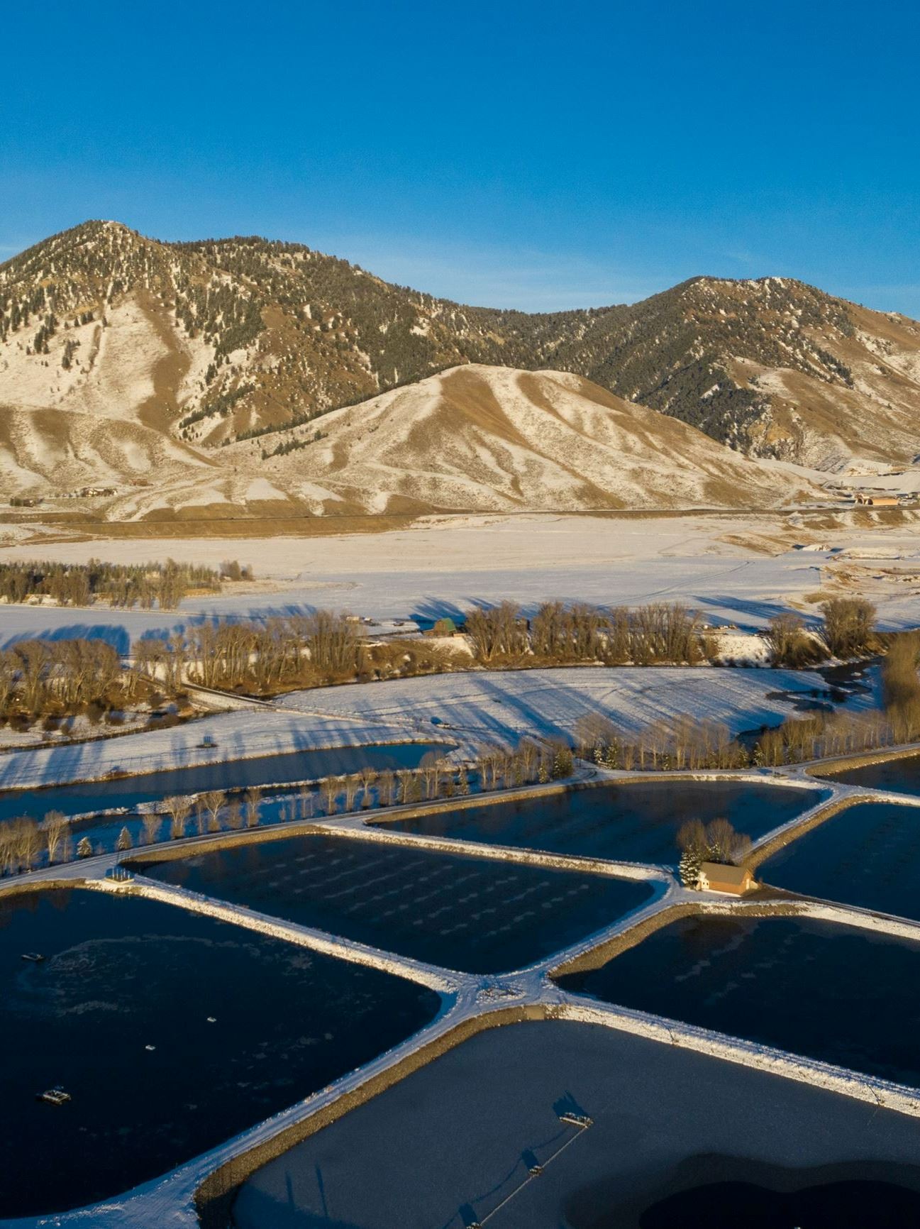 Wastewater Treatment Plant from the Sky