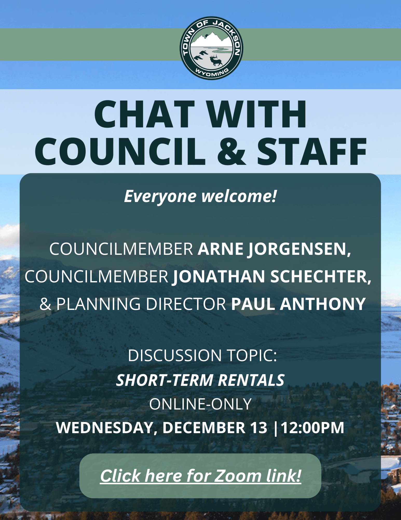 Chat w/ Council & Staff | Short-Term Rentals