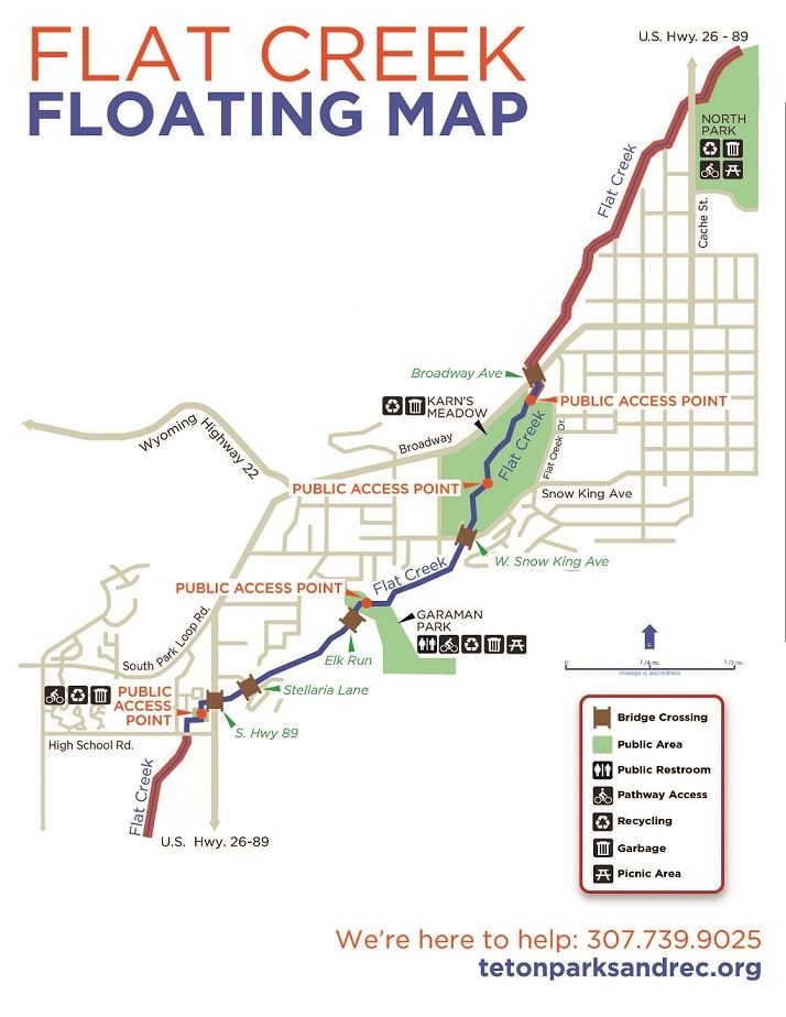 Image of Flat Creek Map